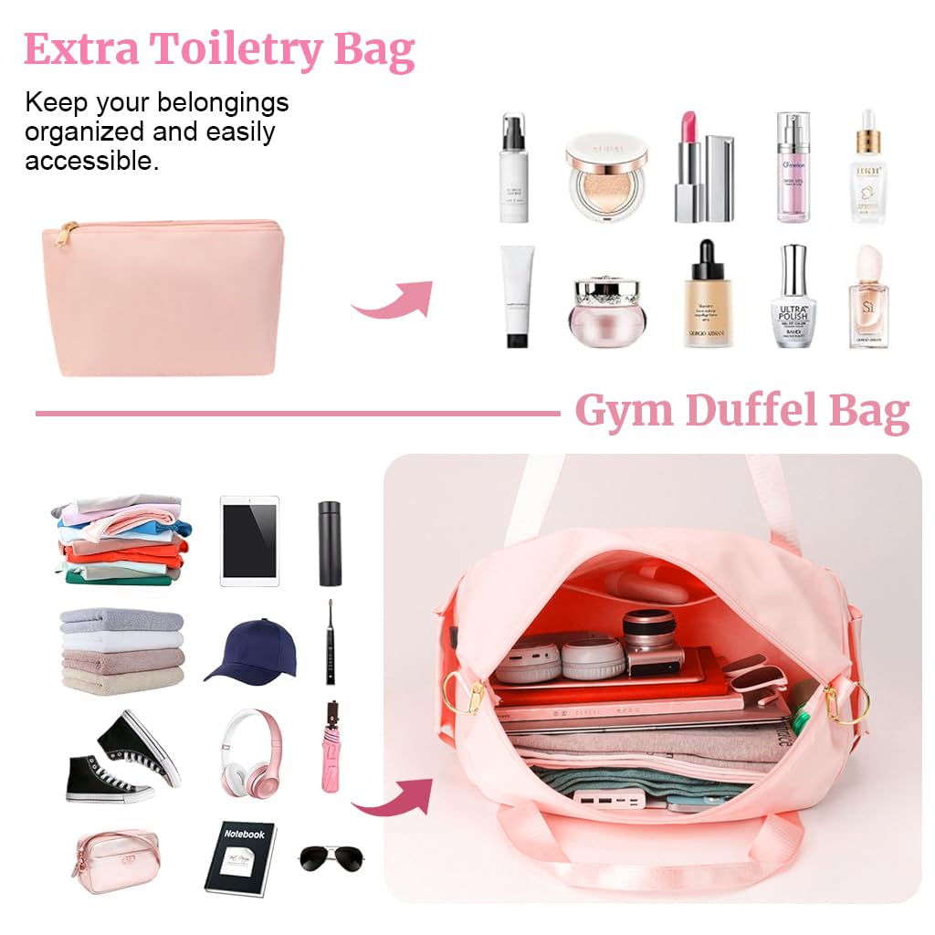 PALAY® Travel Duffel Bag Toiletries Pack Combo Waterproof Fitness Bag with Shoe Compartment Double Layer Large Capacity Travel Bag with Shoulder Strap and Handle Fashion Duffel Bag for Travel, Workout PALAY® Travel Duffel Bag Toiletries Pack Combo Waterproof Fitness Bag with Shoe Compartment Double Layer Large Capacity Travel Bag with Shoulder Strap and Handle Fashion Duffel Bag for Travel, Workout